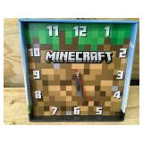 Lot of 2 - Minecraft Clocks and A Fireball Monster Floor Darts Set