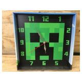 Lot of 2 - Minecraft Clocks and A Fireball Monster Floor Darts Set