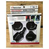 JEF World of Golf Golfsounds Audio System Complete 8-Piece Bluetooth Entertainment Kit