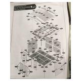 Storemax 10 ft. x 8 ft. Gray Vinyl Storage Plastic Shed 85 sq. ft. (Retails for $1,247.13) (Missing some hardware)