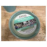 (2) Patio Essentials Citronella Candle Painted Bucket, 21257P, Assorted, 17 OZ