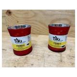 (2) Americana Hurricane Glass Candle, 9-Ounce, Assorted