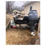 2000 FISHHAWK CRESTLINER / TRAILER / 80 HP YAMAHA 4 STROKE