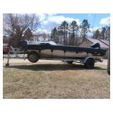 2000 FISHHAWK CRESTLINER / TRAILER / 80 HP YAMAHA 4 STROKE