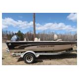 2000 FISHHAWK CRESTLINER / TRAILER / 80 HP YAMAHA 4 STROKE