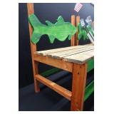 TWO WALLEYE BENCHES AND BRAND NEW STAINLESS STEEL OUTDOOR BBQ SET