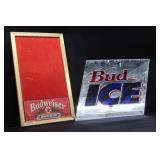 2 VINTAGE BUDWEISER SIGNS