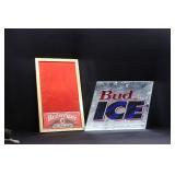 2 VINTAGE BUDWEISER SIGNS