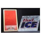2 VINTAGE BUDWEISER SIGNS
