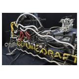 LOT OF 3 BROKEN VINTAGE NEON BEER SIGNS. FOR PARTS