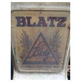 BLATZ BEER SIGN /  WINSTON METAL CASE