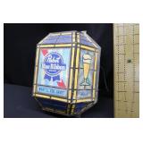 VINTAGE PABST  BLUE RIBBON  BEER SIGN. / CRIBBAGE BOARD