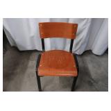 19 WOODEN RESTAURANT CHAIRS