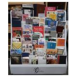 GREETING CARD DISPLAY RACK PLUS BOOKS