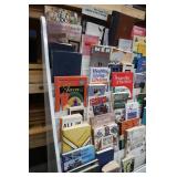 GREETING CARD DISPLAY RACK PLUS BOOKS