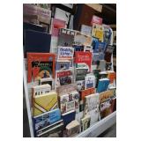 GREETING CARD DISPLAY RACK PLUS BOOKS