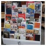 GREETING CARD DISPLAY RACK PLUS BOOKS