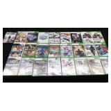 LOT OF USED X-BOX 360, WII, AND PLAY STATION 2 GAMES