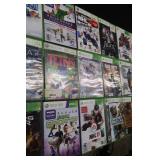 LOT OF USED X-BOX 360, WII, AND PLAY STATION 2 GAMES