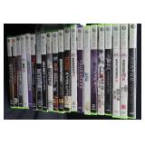 LOT OF USED X-BOX 360, WII, AND PLAY STATION 2 GAMES