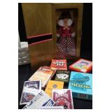 AVON EXCLUSIVE WINTER RHAPSODY SPECIAL EDITION BARBIE DOLL AND BASKET OF CARD CAMES