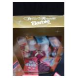 AVON EXCLUSIVE WINTER RHAPSODY SPECIAL EDITION BARBIE DOLL AND BASKET OF CARD CAMES