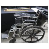 EXTRA LARGE WHEEL CHAIR, 2 CANES, AND BOARD