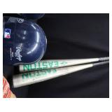 BASEBALL BATS AND HELMETS