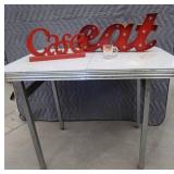 VINTAGE TABLE AND SIGNAGE