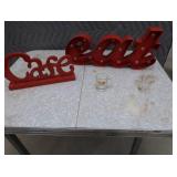 VINTAGE TABLE AND SIGNAGE