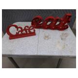 VINTAGE TABLE AND SIGNAGE