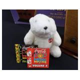 NEW IN BOX COCA-COLA AM/FM RADIO + COLLECTOR MINI CDS