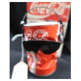 COCA-COLA BOPPING BOTTLE AND BREAK DANCING CAN WITH BONUS COKE NECKLACE AND BOTTLECAPS