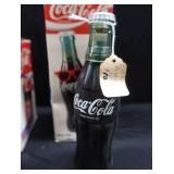 COCA-COLA BOPPING BOTTLE AND BREAK DANCING CAN WITH BONUS COKE NECKLACE AND BOTTLECAPS