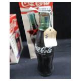 COCA-COLA BOPPING BOTTLE AND BREAK DANCING CAN WITH BONUS COKE NECKLACE AND BOTTLECAPS