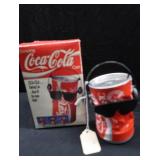COCA-COLA BOPPING BOTTLE AND BREAK DANCING CAN WITH BONUS COKE NECKLACE AND BOTTLECAPS