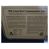 COCA-COLA 1976 ARKANSAS METAL TRAY WITH SEVEN PIECE BELL SODA PITCHER AND BEVERAGE SET