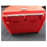 VINTAGE COCA-COLA SERVING TRAY, COLLECTORS TINS, COOLER RADIO, AND BONUS BOTTLE OPENER