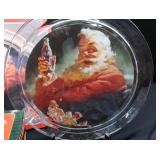 VINTAGE COCA-COLA SERVING TRAYS AND CHRISTMAS ORNAMENTS