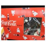 VINTAGE COCA-COLA BANK, LIQUID ILLUSION, OLYMPIC CAN, LIGHT SET, AND BONUS POLAR BEAR