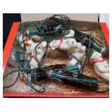 VINTAGE COCA-COLA BANK, LIQUID ILLUSION, OLYMPIC CAN, LIGHT SET, AND BONUS POLAR BEAR