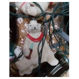 VINTAGE COCA-COLA BANK, LIQUID ILLUSION, OLYMPIC CAN, LIGHT SET, AND BONUS POLAR BEAR