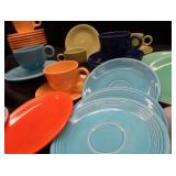 VINTAGE FIESTA CUPS AND SAUCERS