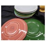 FIESTA PLATES AND BOWL BAUER USA CUPS