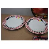 Coca-Cola Plate and Metal Trays