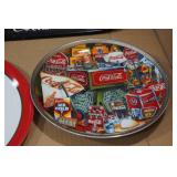 Coca-Cola Plate and Metal Trays