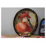 Coca-Cola Plate and Metal Trays