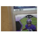 2022 Mosaic Jalen Nailor #347 No Huddle Blue Rookie Football Card - PSA 10