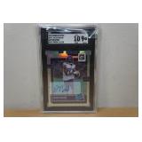 2022 Optic Jalen Nailor #297 Auto Holo Prizm Rookie Football Card - SGC 9