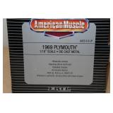 ERTL American Muscle 1969 Plymouth 1/18 Scale Die Cast Replica